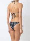 printed triangle bikini set