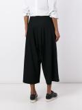 red lace front trousers