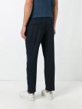 pinstripe straight trousers