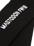 mastadon嵌花针织袜