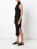 fitted rib knit dress