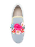 floral slip-on sneakers