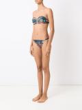 printed bandeau bikini set