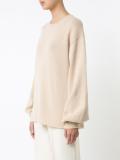 gathered longsleeve jumper
