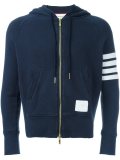 contrast stripe hoodie