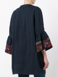 embroidered sleeve coat 