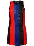 striped mesh tank top