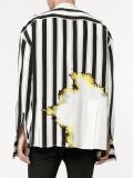 bleach and stripe print shirt