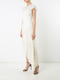 asymmetric lace dress