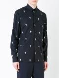 fleur-de-lis print shirt
