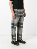 plaid tailored trousers