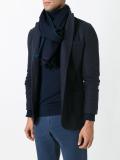 contrast trim scarf