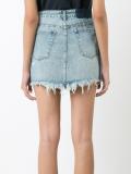 ripped denim skirt