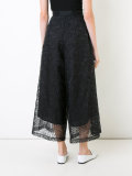 lace detail cropped pants 