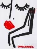 face print T-shirt