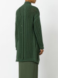 open-knit cardigan