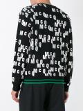 all-over logo print sweatshirt