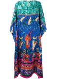 patterned maxi dress