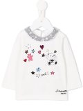 teddy print top