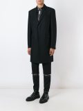 built-in band collar coat