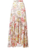 long floral patterned skirt
