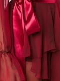 ruffled semi sheer dress