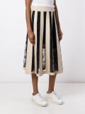 striped lace embroidery skirt