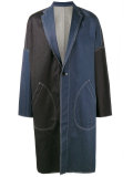 oversized denim overcoat 