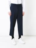 wide-leg cropped chinos