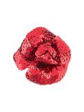 sequin camellia brooch