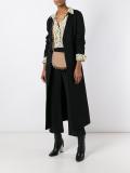 single breasted belted coat  