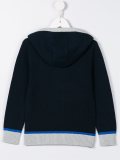 knit zipped hoodie