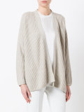 relaxed fit open cardigan