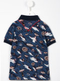 multi print polo shirt 