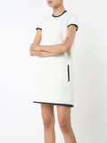 piped trim dress