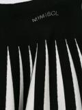 monochrome flared skirt