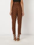 belted high waist trousers