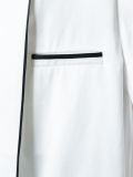contrast lapel trim oversized jacket