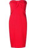 strapless fitted dress