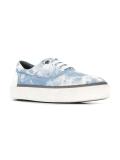 vulcanised smoke print sneakers