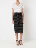 high-waisted pencil skirt