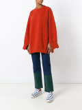 slit sleeves sweatshirt