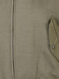 collarless bomber jacket