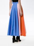 stripe asymmetric skirt