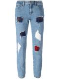 ripped cropped jeans