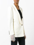 tuxedo-lapel longline jacket