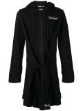 elongated tie waist hoodie