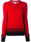 rose print detail jumper