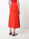 tie-front midi skirt