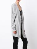 distressed long cardigan